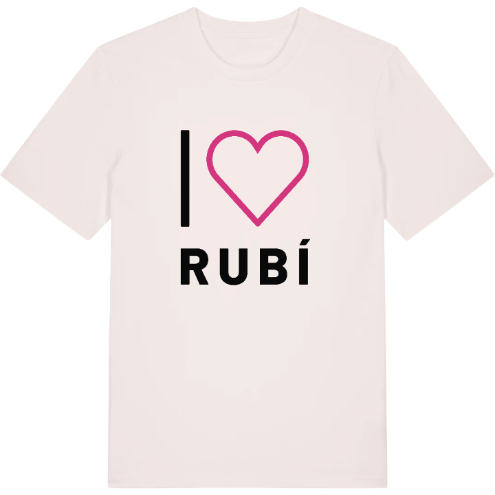 Jeg elsker Rubí T-shirt stort tryk – t-shirt fra PinShirt