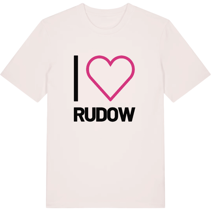 Jeg elsker Rudow T-shirt stort tryk – t-shirt fra PinShirt