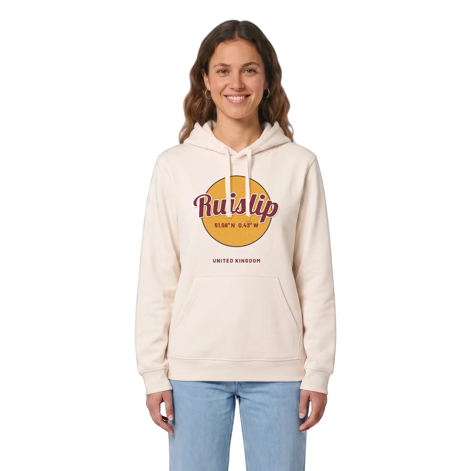 Ruislip cirkel hættetrøje – Vintage White, i miljø