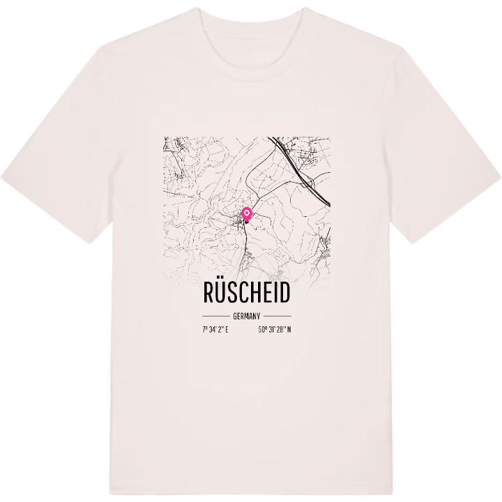 Rüscheid kort T-shirt – t-shirt fra PinShirt