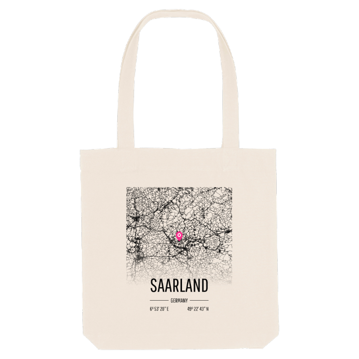 Saarland kort mulepose – mulepose fra PinShirt