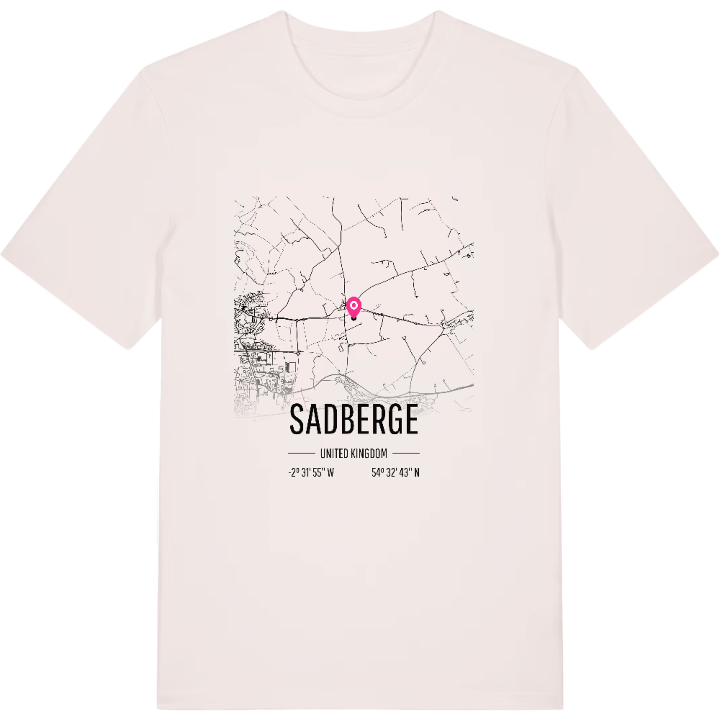 Sadberge kort T-shirt – t-shirt fra PinShirt