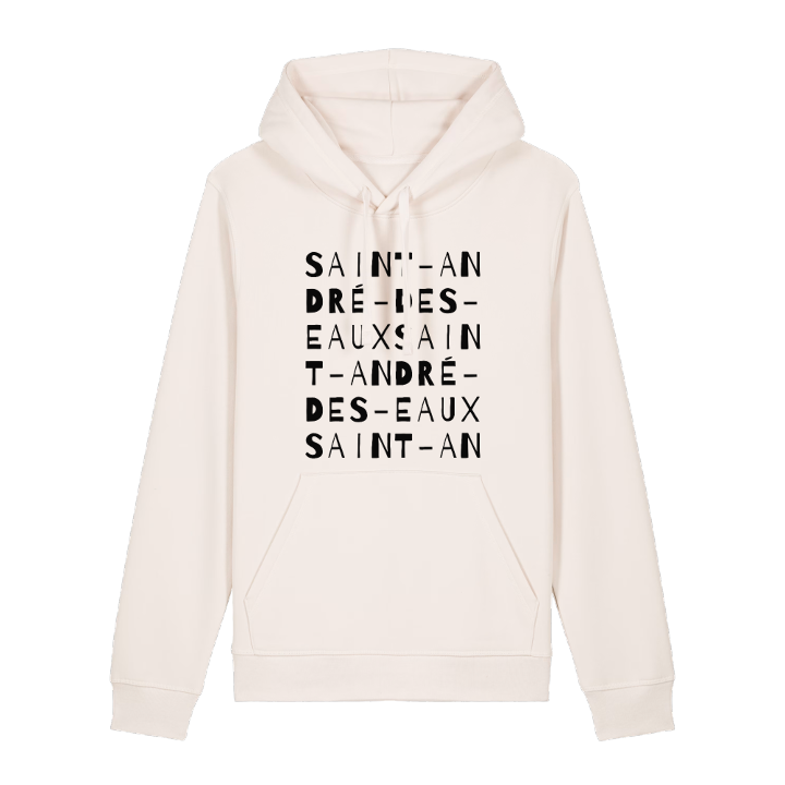 Saint-André-des-Eaux ordleg hættetrøje – hættetrøje fra PinShirt