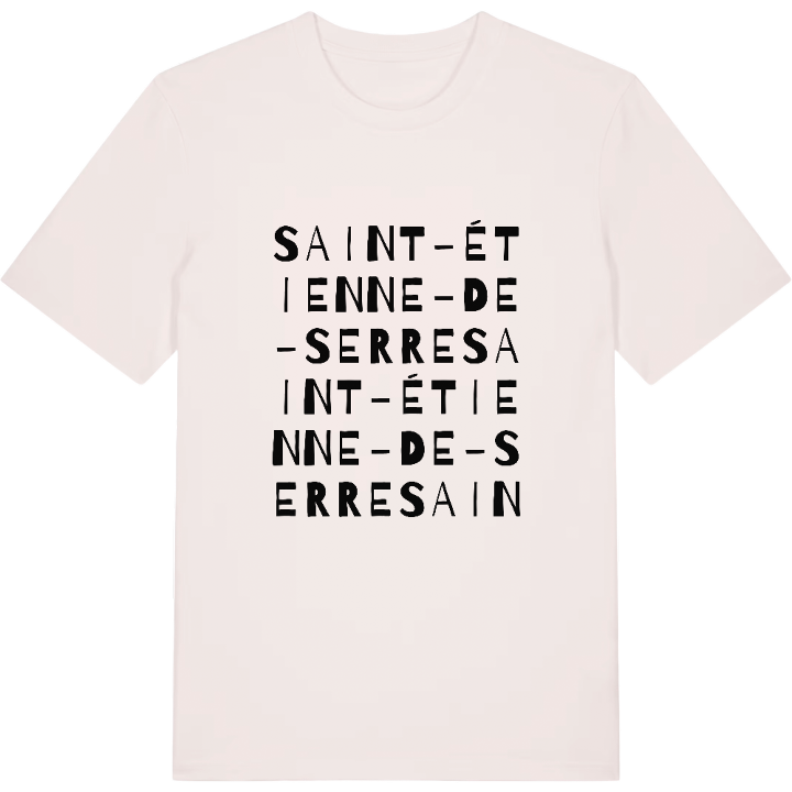 Saint-Étienne-de-Serre ordleg t-shirt – t-shirt fra PinShirt