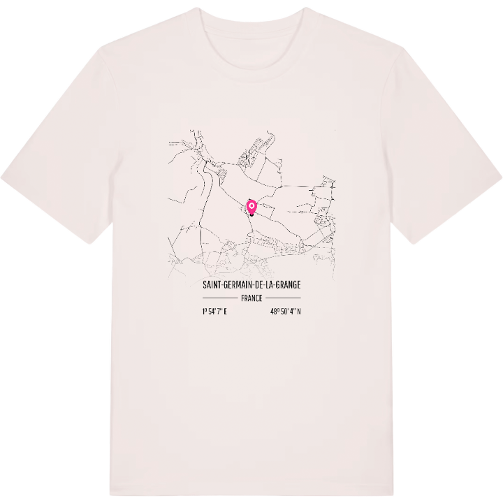 Saint-Germain-de-la-Grange kort t-shirt – t-shirt fra PinShirt