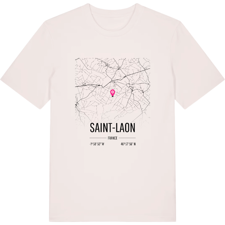 Saint-Laon kort T-shirt – t-shirt fra PinShirt