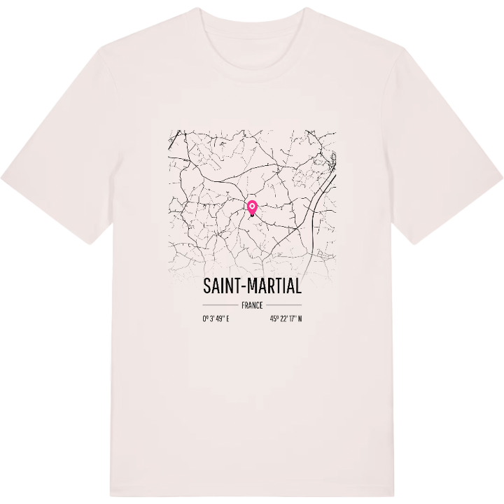 Saint-Martial kort T-shirt – t-shirt fra PinShirt