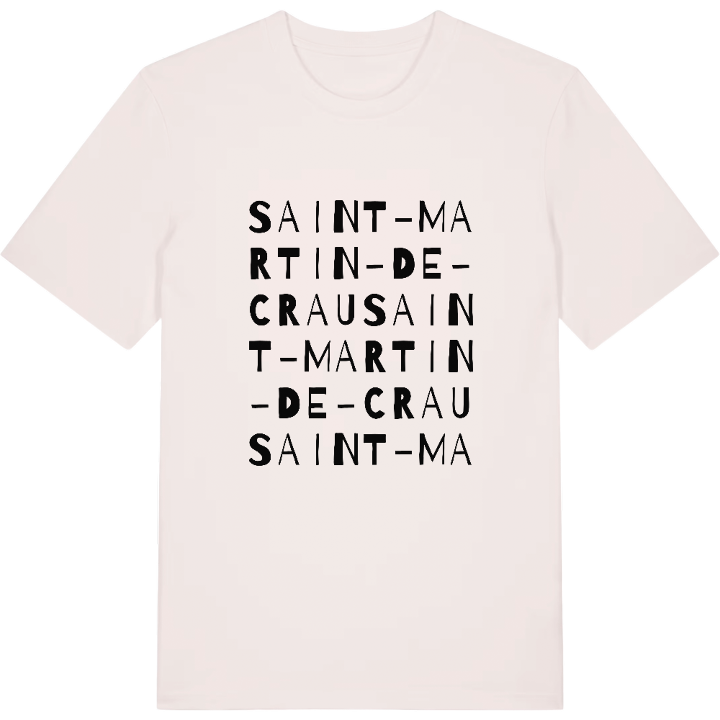 Saint-Martin-de-Crau ordleg T-shirt – t-shirt fra PinShirt