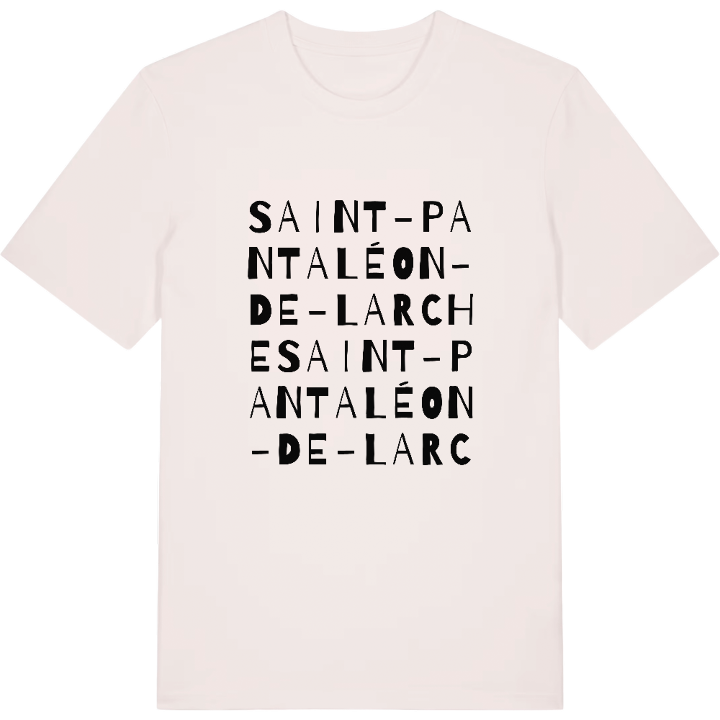 Saint-Pantaléon-de-Larche ordleg t-shirt – t-shirt fra PinShirt