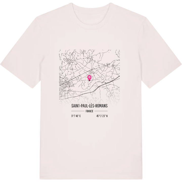 Saint-Paul-lès-Romans kort t-shirt – t-shirt fra PinShirt