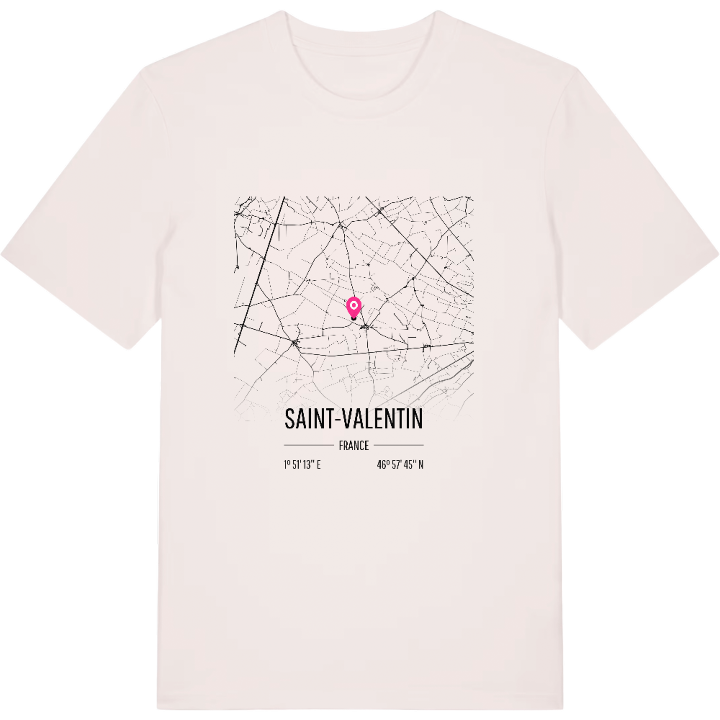 Saint-Valentin kort T-shirt – t-shirt fra PinShirt