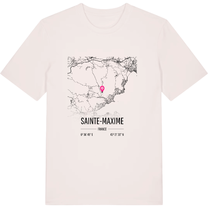 Sainte-Maxime kort T-shirt – t-shirt fra PinShirt
