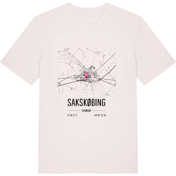 Sakskøbing kort T-shirt – t-shirt fra PinShirt