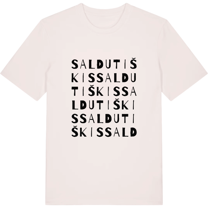 Saldutiškis ordleg T-shirt – t-shirt fra PinShirt