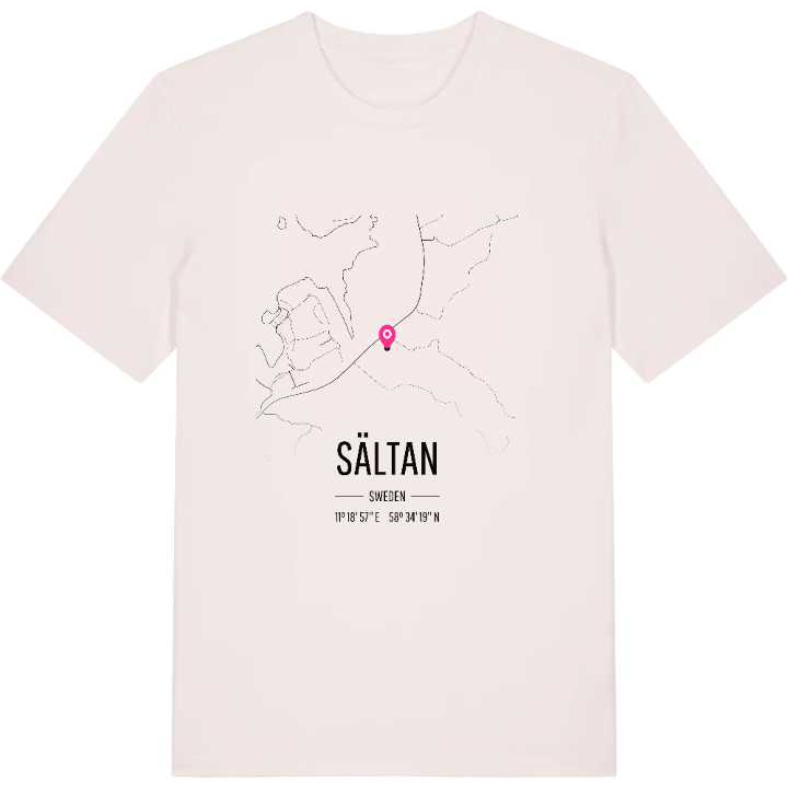 Sältan kort t-shirt – t-shirt fra PinShirt