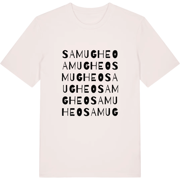 Samugheo ordleg T-shirt – t-shirt fra PinShirt