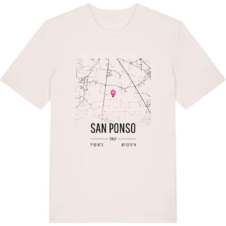 San Ponso kort T-shirt – t-shirt fra PinShirt