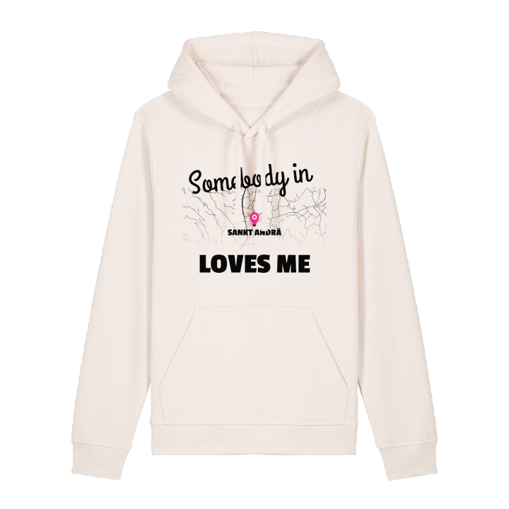 Nogen i Sankt Andrä elsker mig hættetrøje – hættetrøje fra PinShirt