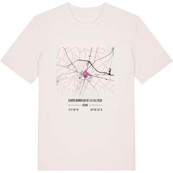 Santo Domingo de la Calzada kort t-shirt – t-shirt fra PinShirt