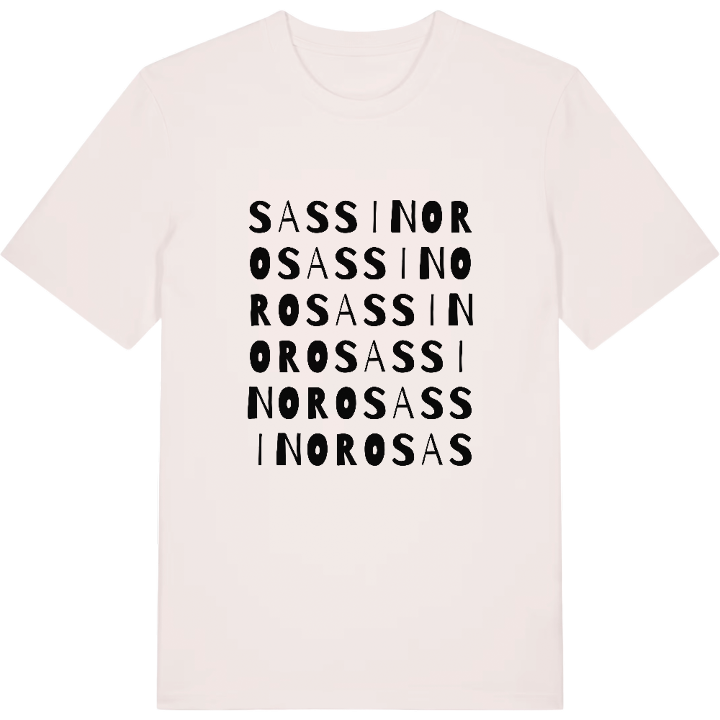 Sassinoro ordleg T-shirt – t-shirt fra PinShirt