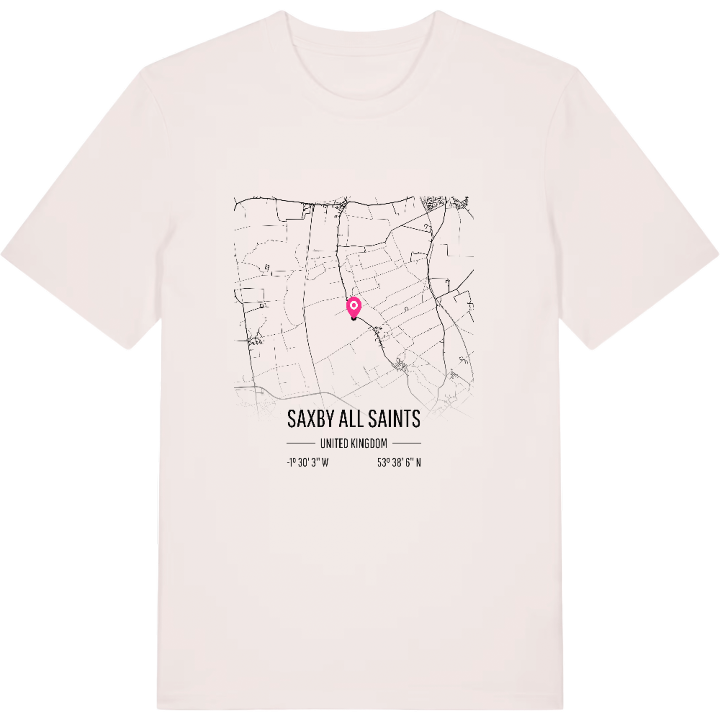 Saxby All Saints kort t-shirt – t-shirt fra PinShirt