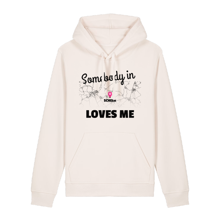 Nogen i Scheer elsker mig hættetrøje – hættetrøje fra PinShirt