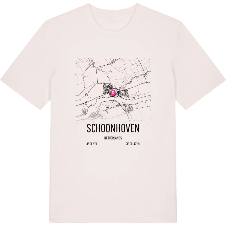 Schoonhoven kort T-shirt – t-shirt fra PinShirt