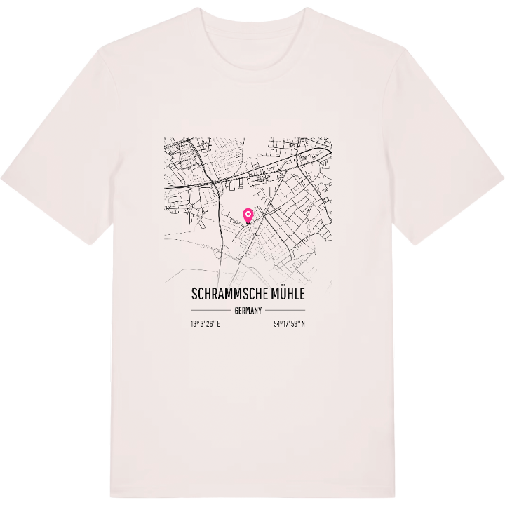 Schrammsche Mühle kort T-shirt – t-shirt fra PinShirt