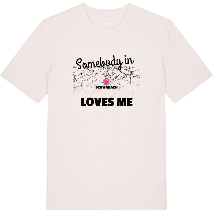 Nogen i Schwabach elsker mig T-shirt – t-shirt fra PinShirt