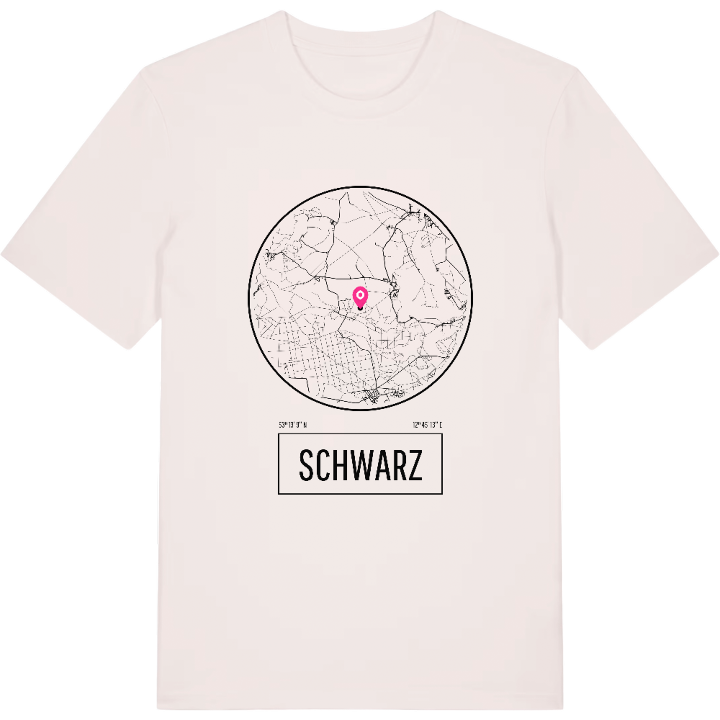 Schwarz T-shirt – t-shirt fra PinShirt