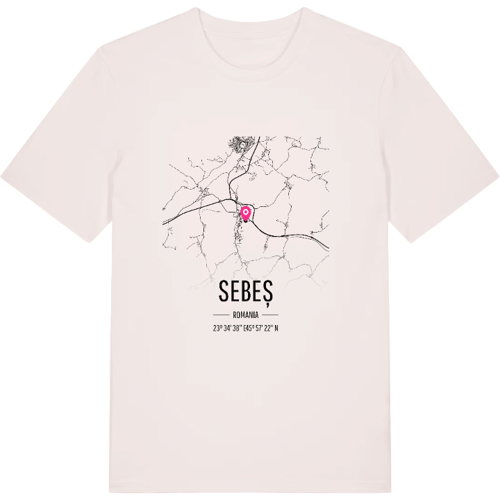 Sebeș kort T-shirt – t-shirt fra PinShirt