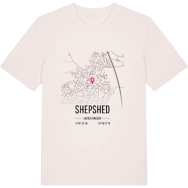 Shepshed kort T-shirt – t-shirt fra PinShirt