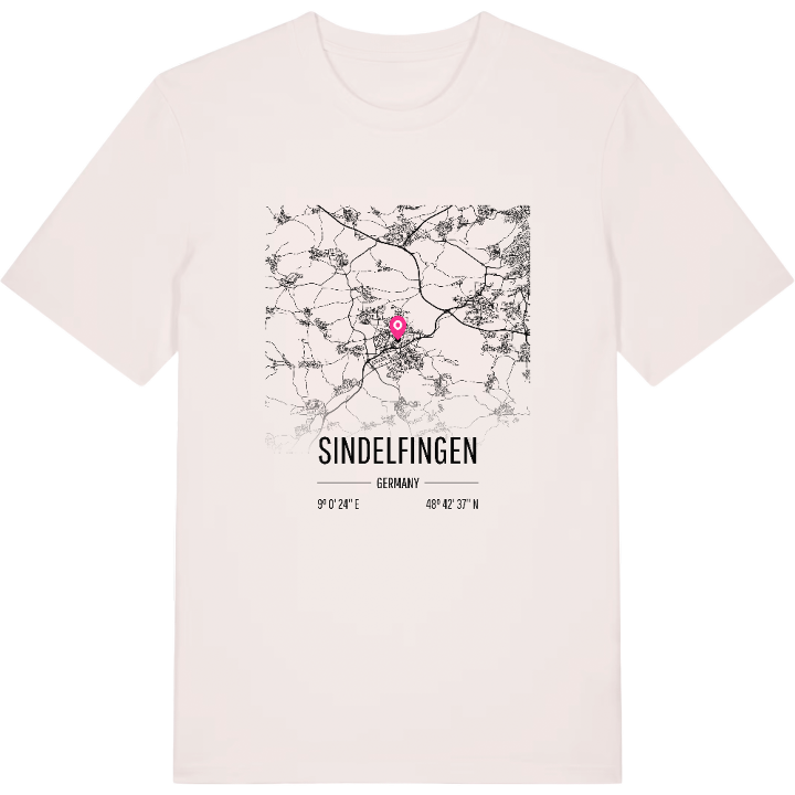 Sindelfingen kort T-shirt – t-shirt fra PinShirt
