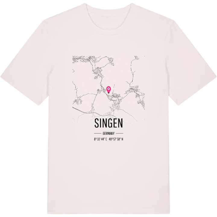 Singen kort T-shirt – t-shirt fra PinShirt