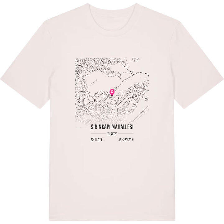 Şirinkapı Mahallesi kort T-shirt – t-shirt fra PinShirt