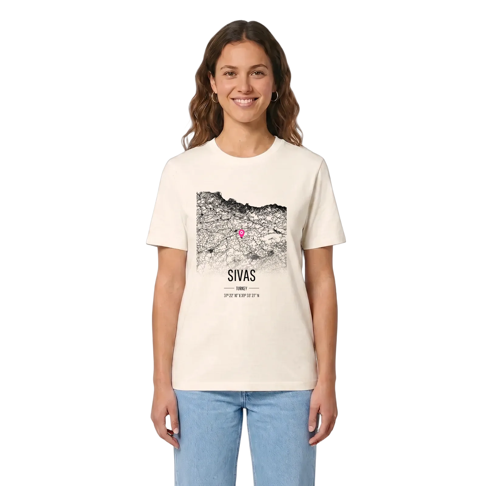 Sivas kort T-shirt – Vintage White, i miljø