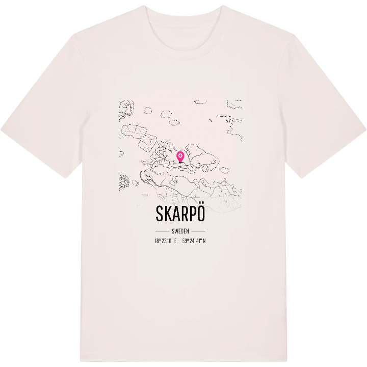 Skarpö kort T-shirt – t-shirt fra PinShirt