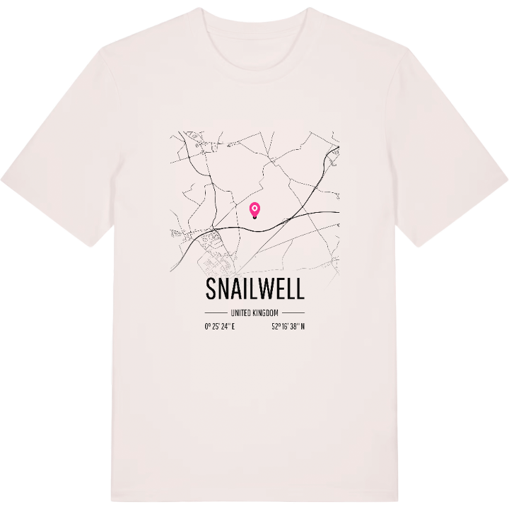 Snailwell kort T-shirt – t-shirt fra PinShirt