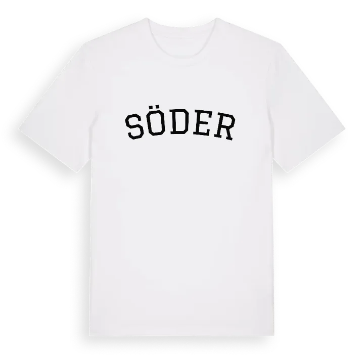 Söder böjd t-shirt – t-shirt fra PinShirt
