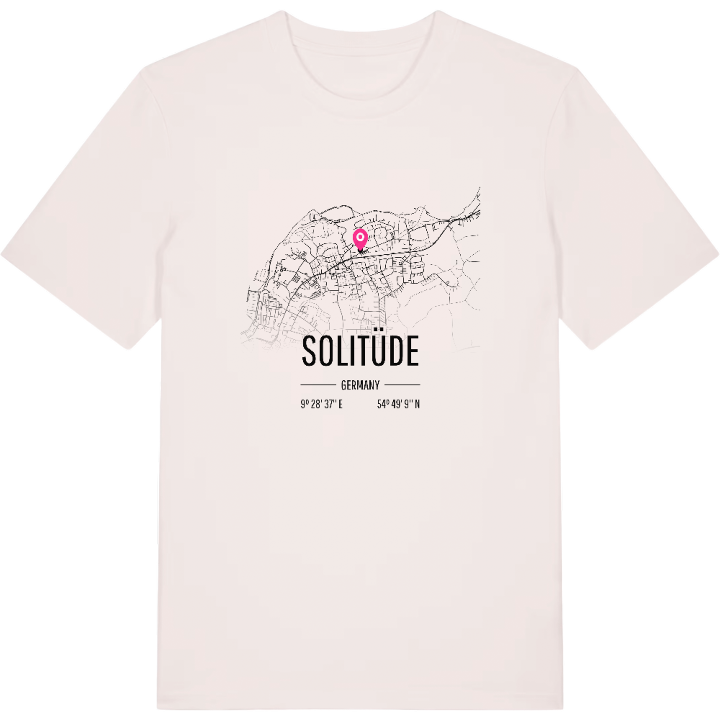 Solitüde kort T-shirt – t-shirt fra PinShirt