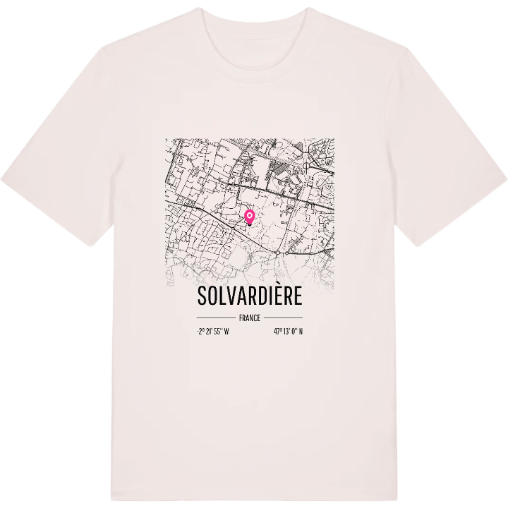 Solvardière kort T-shirt – t-shirt fra PinShirt