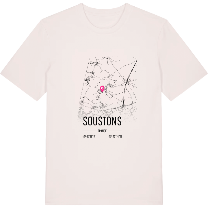 Soustons kort T-shirt – t-shirt fra PinShirt