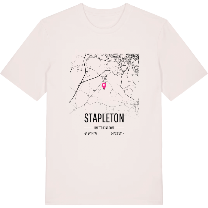 Stapleton kort T-shirt – t-shirt fra PinShirt