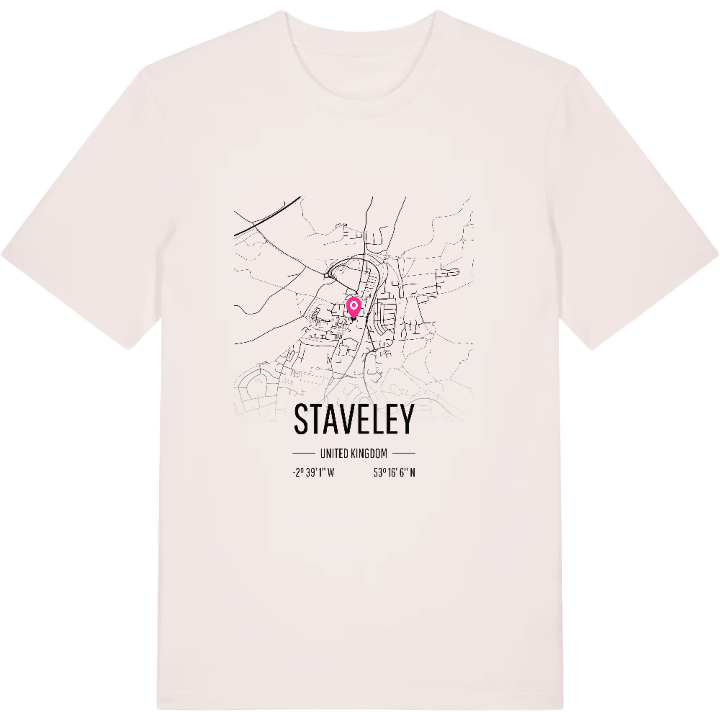 Staveley kort T-shirt – t-shirt fra PinShirt