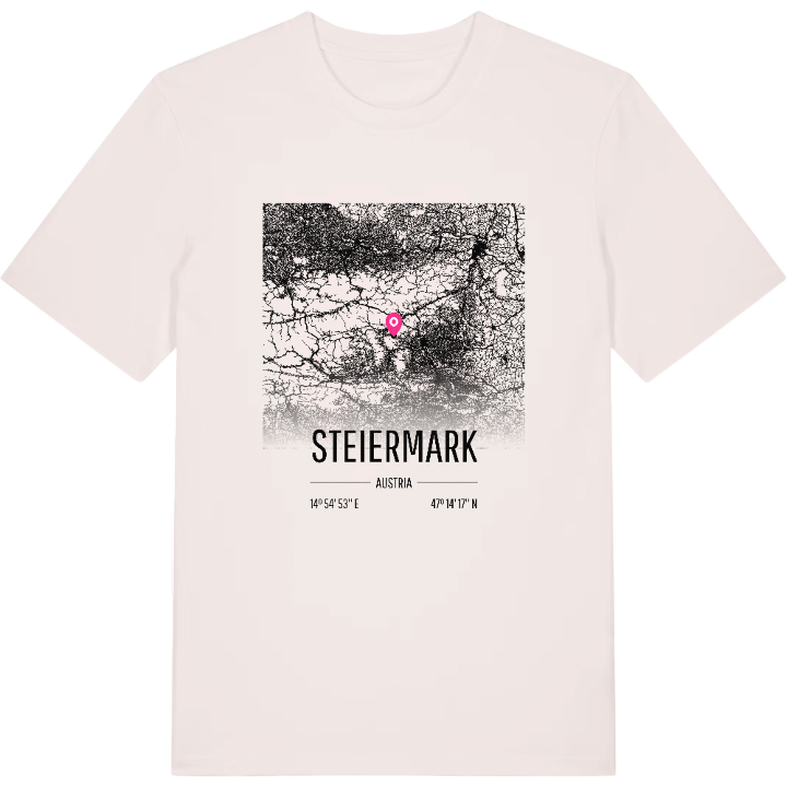 Steiermark kort T-shirt – t-shirt fra PinShirt