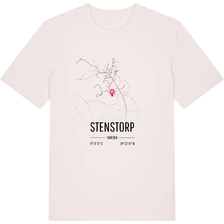 Stenstorp kort T-shirt – t-shirt fra PinShirt