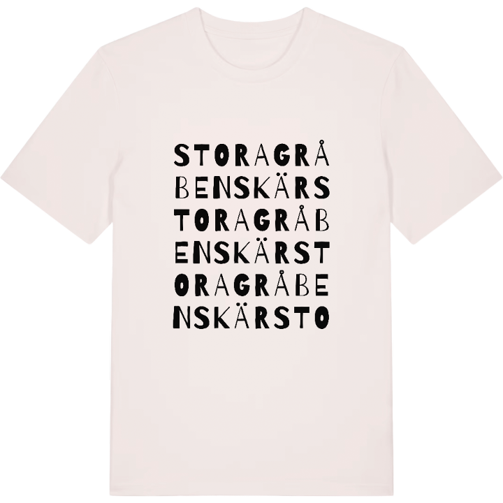 Stora Gråbenskär ordleg T-shirt – t-shirt fra PinShirt