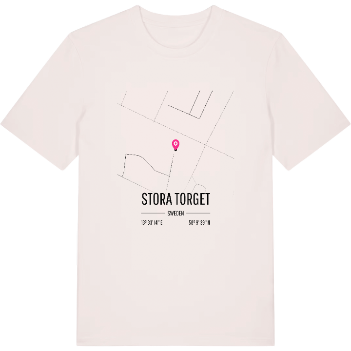 Stora Torget kort T-shirt – t-shirt fra PinShirt