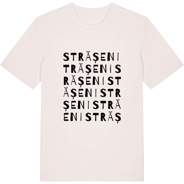 Strășeni ordleg T-shirt – t-shirt fra PinShirt