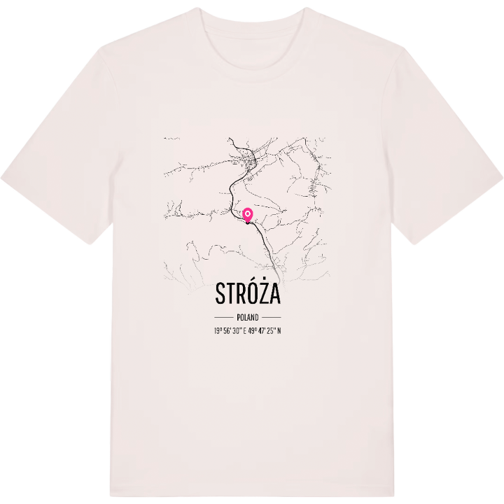 Stróża kort T-shirt – t-shirt fra PinShirt
